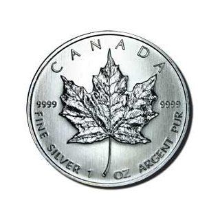 Canadian 2009 Silver Maple Leaf Canada 2009 guaranteed by the Royal Canadian Mint to contain .9999 of pure silver Canadian Silver Maple Leaf and Queen Elizabeth Ii Ounce of 99.99% Fine Silver 