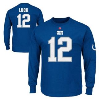 Andrew Luck Indianapolis Colts Eligible Receiver Long Sleeve T Shirt   Royal Blue