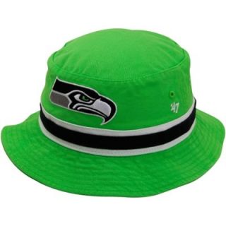 47 Brand Seattle Seahawks Bucket Hat   Neon Green