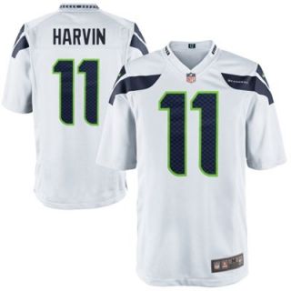 Nike Percy Harvin Seattle Seahawks Game Jersey   White