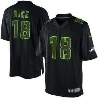 Nike Sidney Rice Seattle Seahawks Impact Twill Jersey   Black