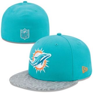 Youth New Era Aqua Miami Dolphins 2014 NFL Draft 59FIFTY Fitted Hat