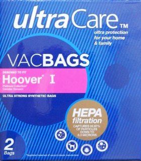 Ultra Care Vac Bags, Designed To Fit Hoover I, Contains 2 Bags   Household Vacuum Bags Canister