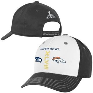 Seattle Seahawks vs. Denver Broncos Super Bowl XLVIII Dueling Youth Head to Head Adjustable Hat   Gray/White