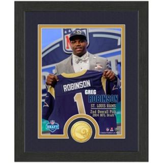 St. Louis Rams Greg Robinson 2014 Draft Day Bronze Coin Photomint
