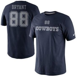 Nike Dez Bryant Dallas Cowboys Player Name And Number T Shirt   Navy Blue