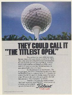 1986 Titleist Golf Ball They Could Call It The Titlesist Open Print Ad (Memorabilia) (56880)  