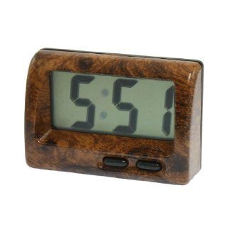 Shop Car Dashboard Home Desk LCD Display Date Time Digital Electronic Clock Brown at the  Home Dcor Store