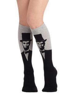 Land of Linked In Socks in Grey  Mod Retro Vintage Socks