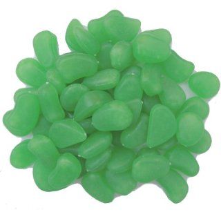 Easygoby 100 Man made Green Glow in the Dark Pebbles Stone for Garden Walkway  Making Your Garden or Yard Looks Different from Your Neighbors' at night  Outdoor Decorative Stones  Patio, Lawn & Garden