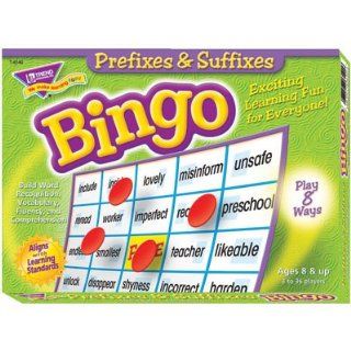 Trend Enterprises Prefixes & Suffixes Bingo Game