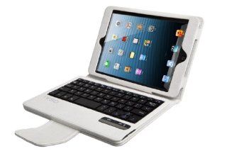 IVSO iPad Mini Bluetooth Keyboard Portfolio Case   DETACHABLE Bluetooth Keyboard Stand Case / Cover for Apple iPad Mini (White) Computers & Accessories