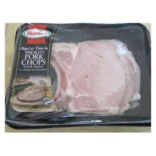 HORMEL PORK CHOPS THIN CUT BONE IN SMOKED 15 OZ PACK OF 2  Jerky And Dried Meats  Grocery & Gourmet Food