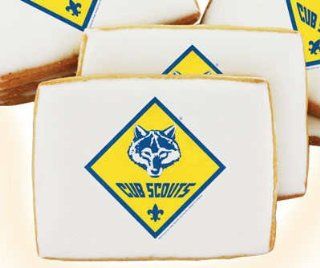Cub Scouts Emblem Cookies Eight Dozen  Packaged Shortbread Snack Cookies  Grocery & Gourmet Food