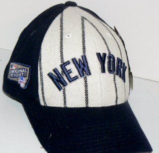 MLB New York Yankees Vintage Pin Stripe Cooperstown Collection "Original Eight" Baseball Hat Cap Lid  Sports Fan Baseball Caps  Sports & Outdoors
