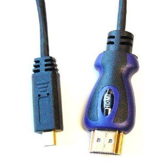 micro HDMI / HDMI Cable for HTC EVO 4G & Motorola DROID X (Type D to Type A), 3ft. Electronics
