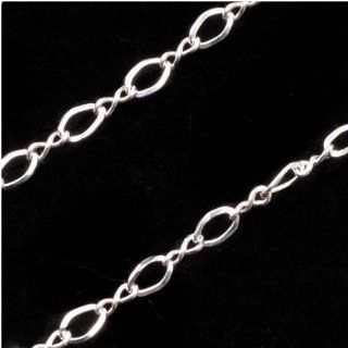 Sterling Silver Figure Eight Chain 2.4mm Bulk By The Foot