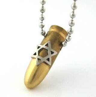 Magen David Bullet Necklace   IDF Israeli Army  Other Products  