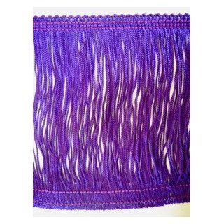 6" Long Purple Chainette Fringe Trim Rayon 030 By The Yard