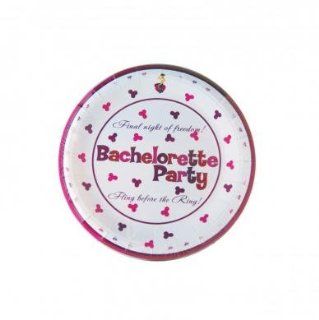 Holiday Gift Set Of Bachelorette Party 7in Plate And a Pocket Rocket Jr. Purple Health & Personal Care