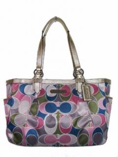 Coach Signature Scarf Print Gallery North South Tote 19819 Multicolor Clothing