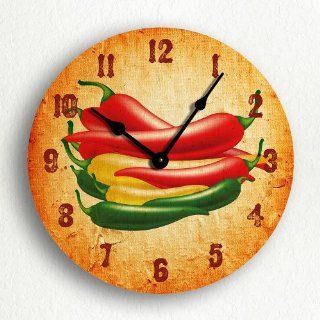 Shop Southwestern Chili Peppers 10" Quiet Wall Clock Handmade the Best Gift for Everyone Fast Ship Worldwide at the  Home Dcor Store. Find the latest styles with the lowest prices from GIVEGIVE