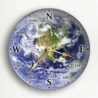 Earth Satellite Image 10" Silent Wall Clock Handmade the Best Gift for Everyone Fast Ship Worldwide  