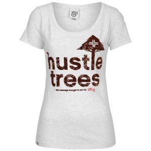 LRG Hustle Trees Scoop S/S T Shirt   Womens   Casual   Clothing   Black Heather