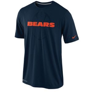 Nike NFL Dri Fit Legend Football T Shirt   Mens   Football   Clothing   Chicago Bears   Marine