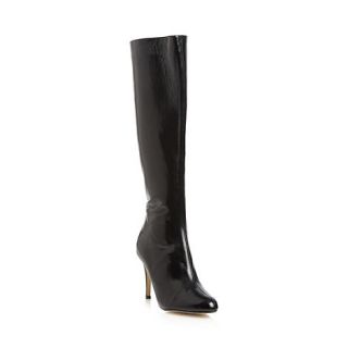 J by Jasper Conran Designer black leather high knee length boots