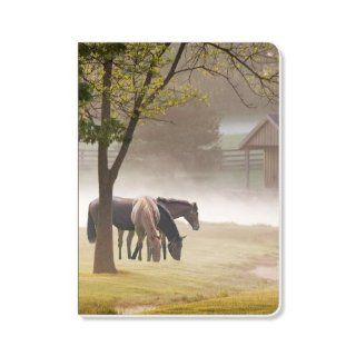 ECOeverywhere Horses In The Mist Number 3 Journal, 160 Pages, 7.625 x 5.625 Inches, Multicolored (jr12427)  Hardcover Executive Notebooks 