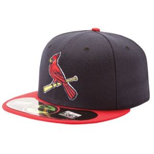 New Era MLB 59Fifty Authentic Cap   Mens   Baseball   Accessories   St. Louis Cardinals   Navy/Red