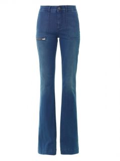 Utility high rise flared jeans  Stella McCartney  MATCHESFAS