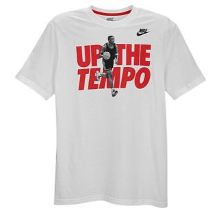 Nike Up The Tempo S/S T Shirt   Mens   Casual   Clothing   White/University Red