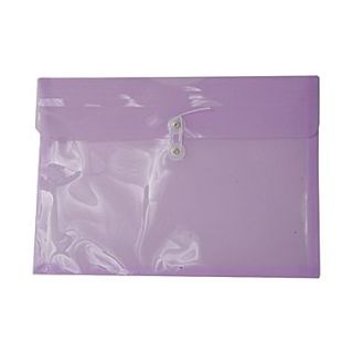 JAM Paper 10 1/2 x 14 1/2 Legal Booklet Button & String Plastic Envelopes, Lilac Purple, 12/Pack