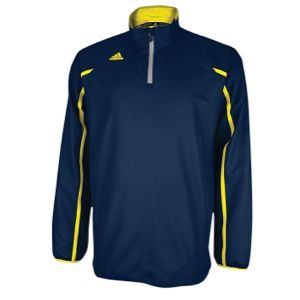 adidas Team Climalite 1/4 Zip Pullover   Mens   For All Sports   Clothing   Collegiate Navy/Sun