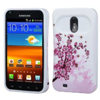 Fits Samsung D710 Epic Touch 4G Hard Plastic Snap on Cover Spring Flowers/White Card Wallet Back Sprint Cell Phones & Accessories