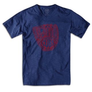 47 Brand MLB Team Glove Soft Hand T Shirt   Mens   Baseball   Clothing   Chicago Cubs   Multi