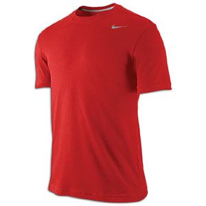 Nike Dri Fit Cotton Version 2.0 T Shirt   Mens   Training   Clothing   Gym Red/Dark Grey Heather