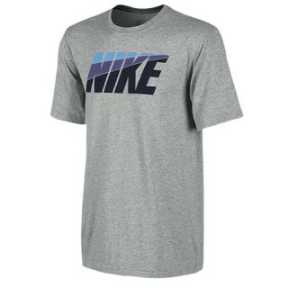 Nike Futura Vintage S/S T Shirt   Mens   Casual   Clothing   Dk Grey Heather/Obsidian
