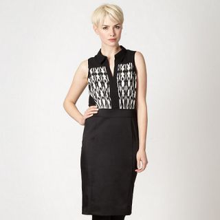 Star by Julien Macdonald Designer black ikat 2 in 1 dress