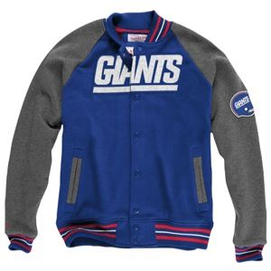 Mitchell & Ness NFL Backward Pass Fleece Jacket   Mens   Football   Clothing   New York Giants   Multi
