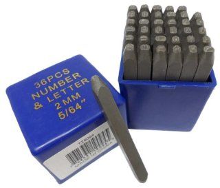 Metal Punch Set 36 Piece Letter & Numbers   Hand Tool Punches  