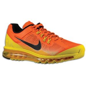 Nike Air Max + 2013   Mens   Running   Shoes   Team Orange/Black/Tour Yellow