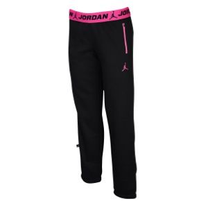 Jordan Classic Fit Fleece Pants   Girls Grade School   Basketball   Clothing   Electro Purple/Pink Foil/Volt