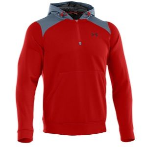 Under Armour CG Infrared Armour Fleece 1/4 Zip Hoodie   Mens   Training   Clothing   Black/High Vis Yellow