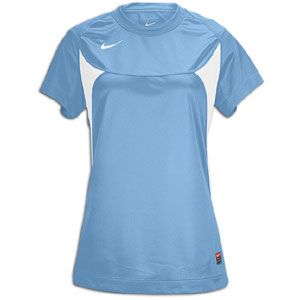 Nike Pasadena II S/S Jersey   Womens   Soccer   Clothing   Light Blue/White/White
