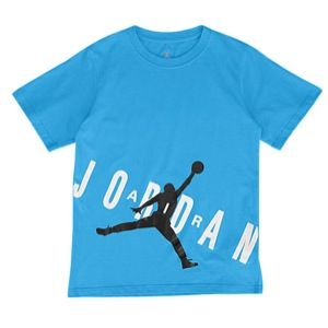 Jordan AJ Bold T Shirt   Boys Grade School   Basketball   Clothing   White/Lush Teal/Pure Platinum