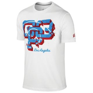 Jordan CP Interlock T Shirt   Mens   Basketball   Clothing   White/Gym Red