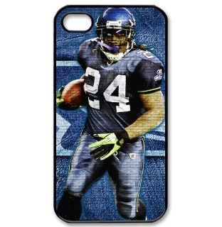 iPhone 4/4s bumper case with Seattle Seahawks Marshawn Lynch background Cell Phones & Accessories
